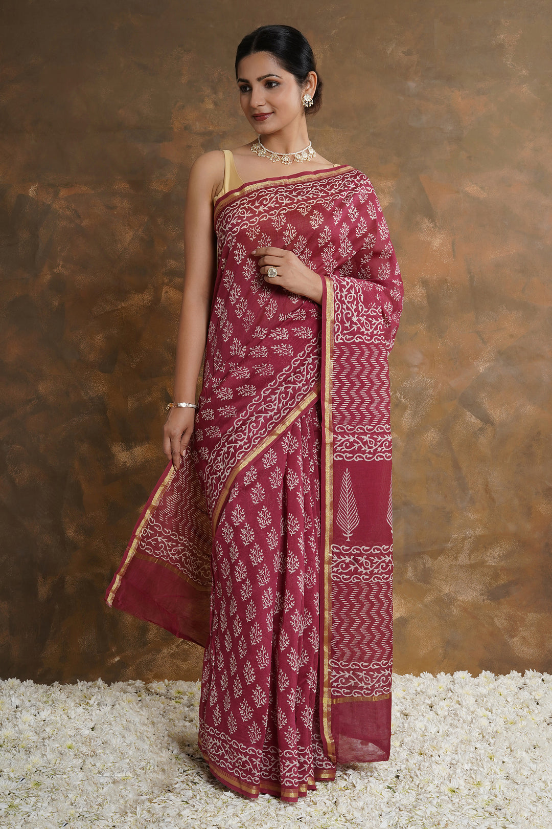 Teejh Devyani Chanderi Saree