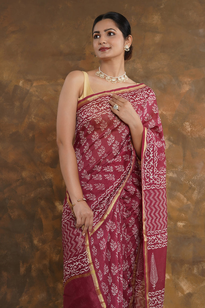 Teejh Devyani Chanderi Saree