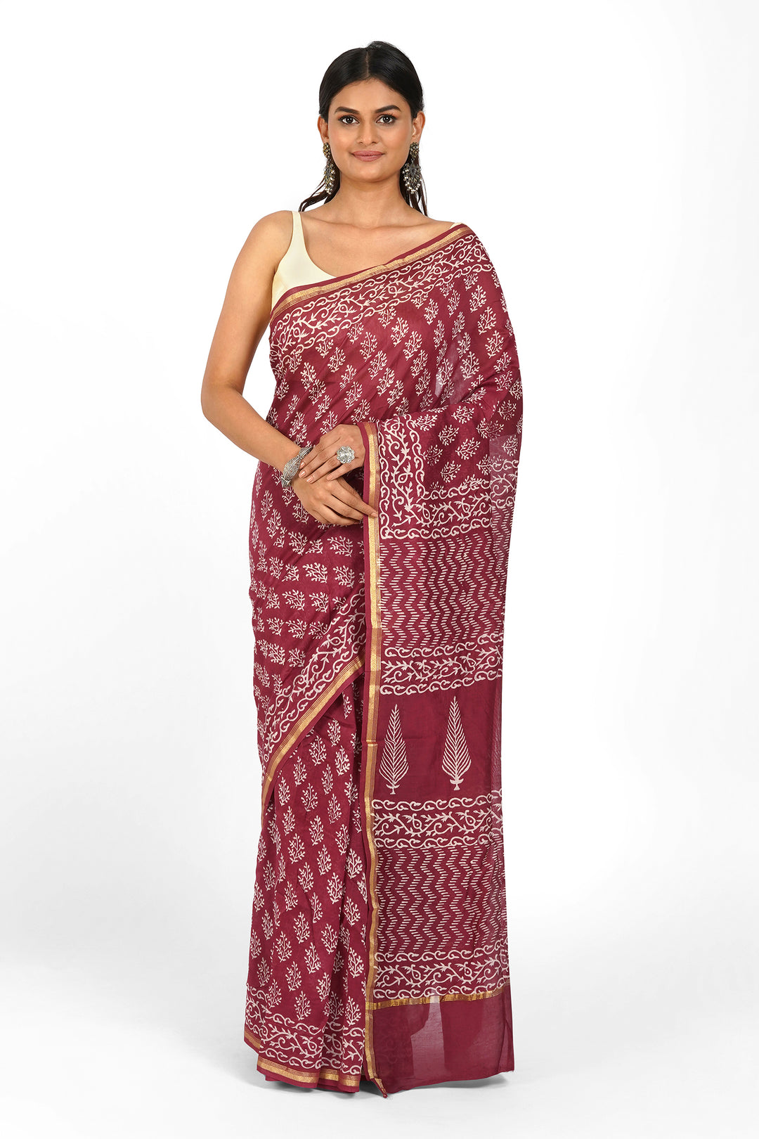 Teejh Devyani Chanderi Saree