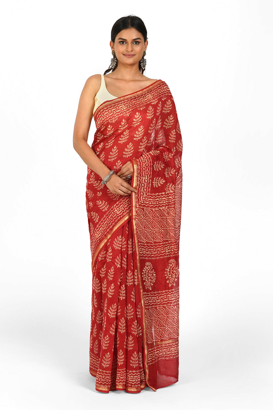 Teejh Sharada Chanderi Saree