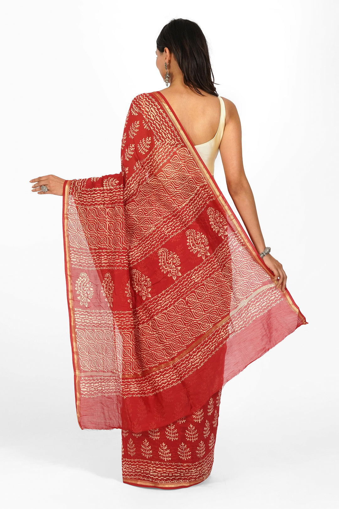Teejh Sharada Chanderi Saree