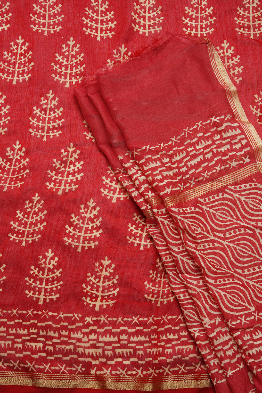 Teejh Sharada Chanderi Saree
