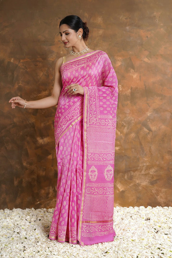 Teejh Smriti Chanderi Saree