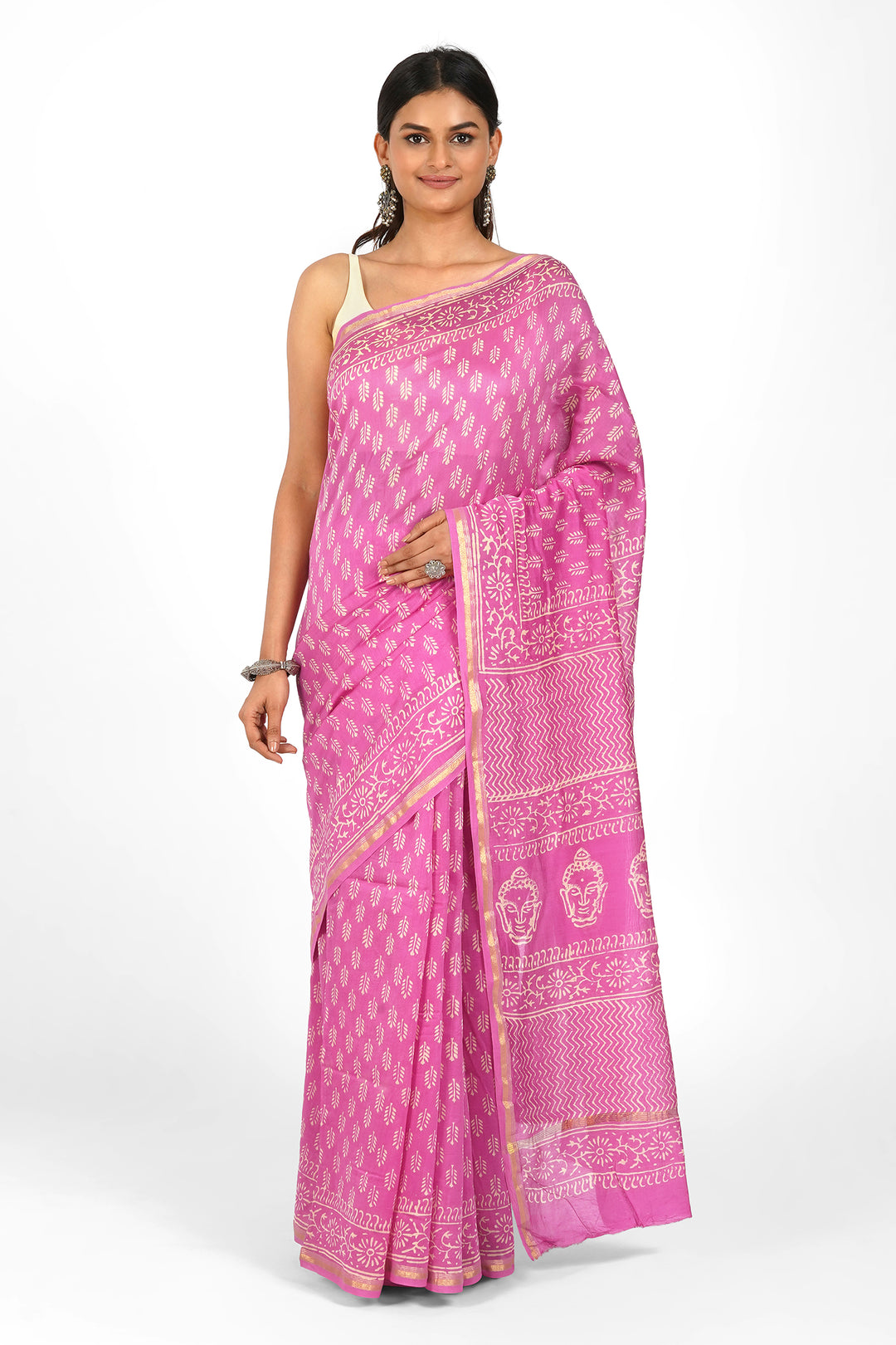 Teejh Smriti Chanderi Saree