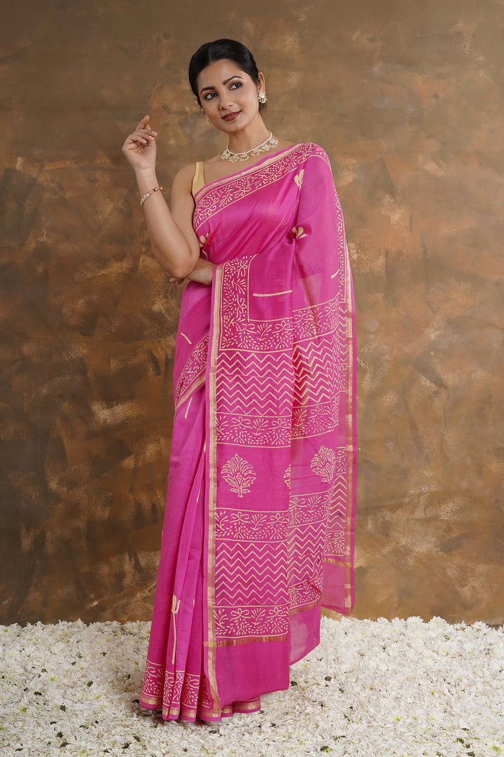 Teejh Sridevi Chanderi Saree