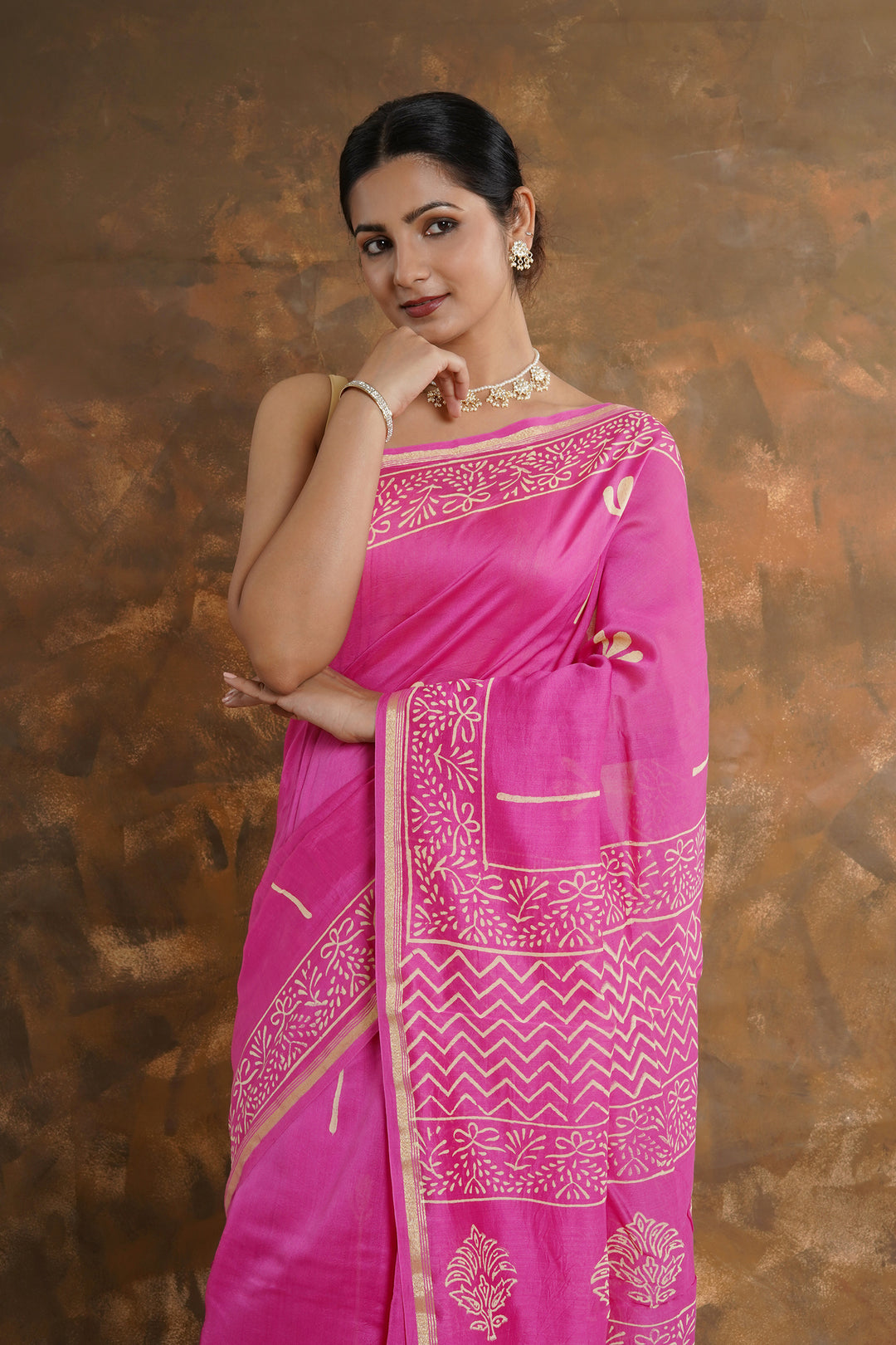 Teejh Sridevi Chanderi Saree