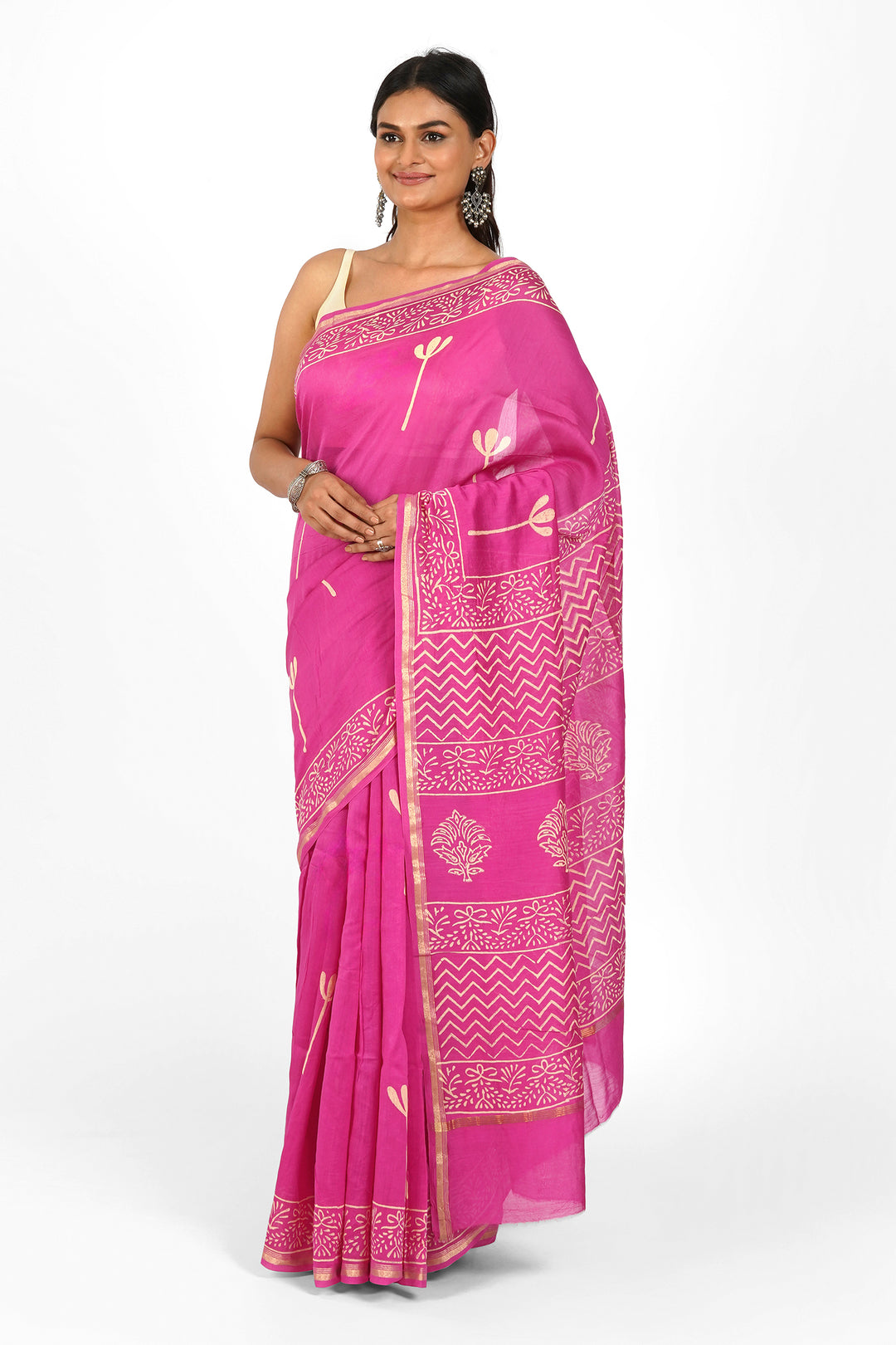 Teejh Sridevi Chanderi Saree