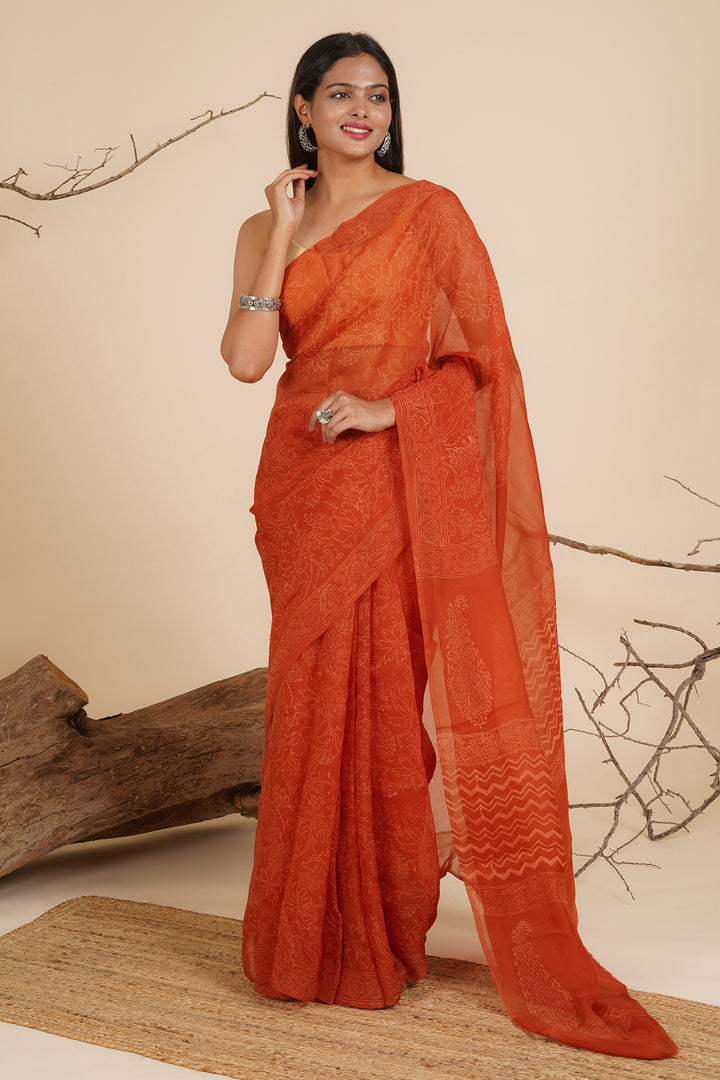 Teejh Rabi Organza Saree