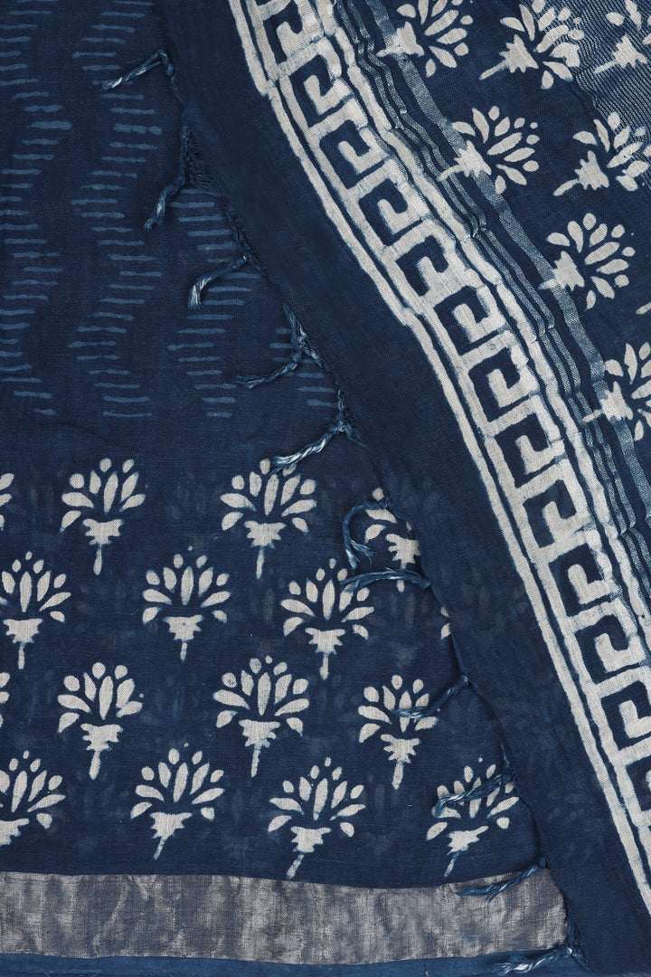 Teejh Navy Serenade Saree