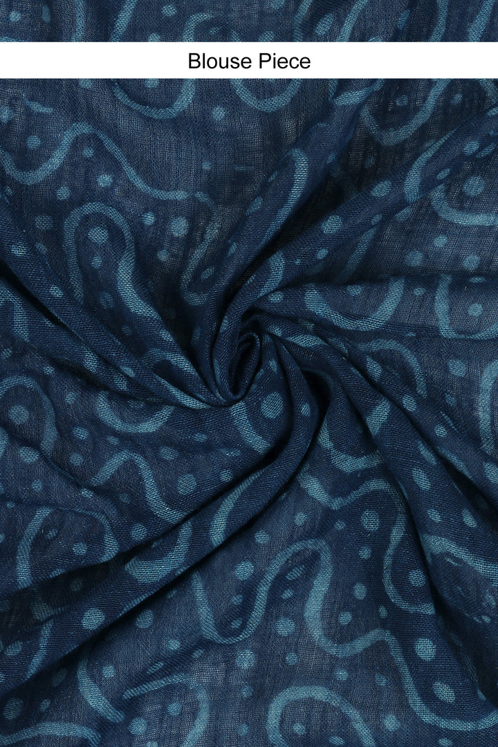 Teejh Maritime Linen Saree