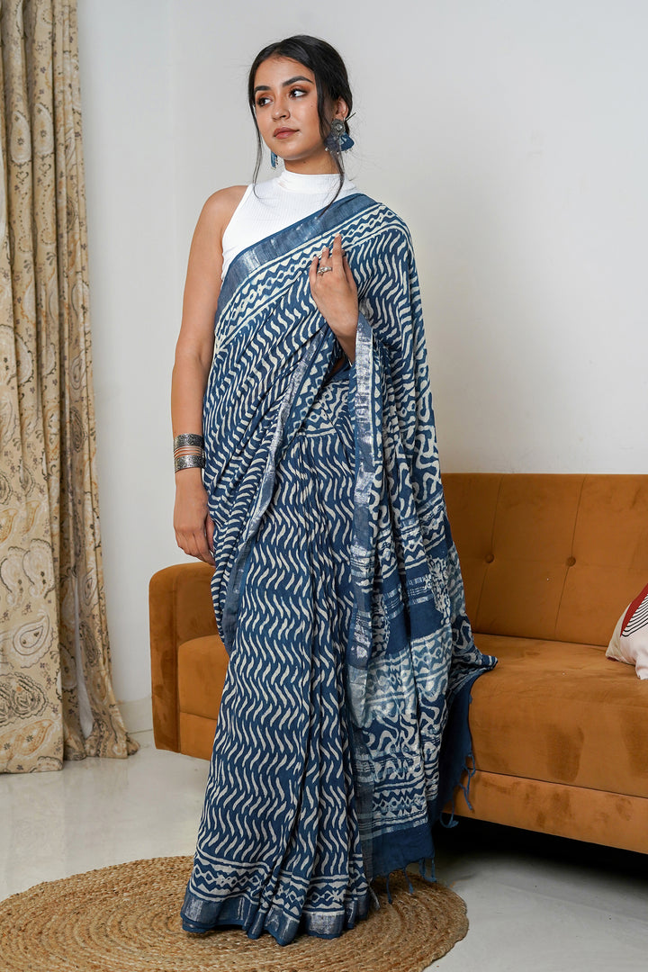 Teejh Linen Twilight Saree