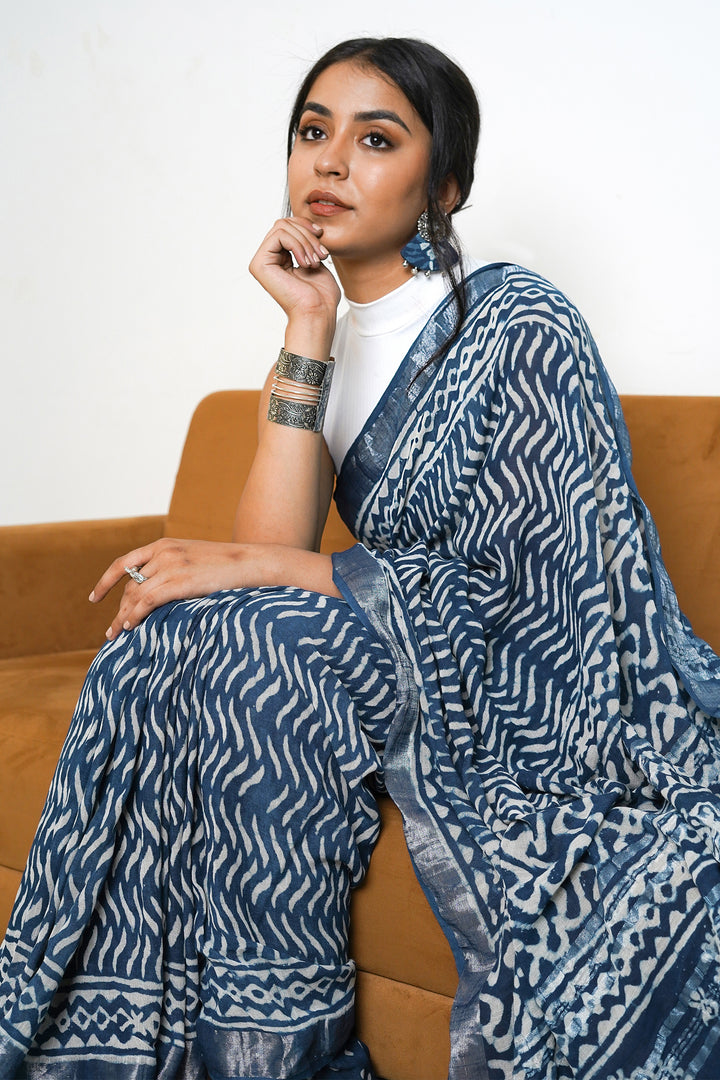 Teejh Linen Twilight Saree