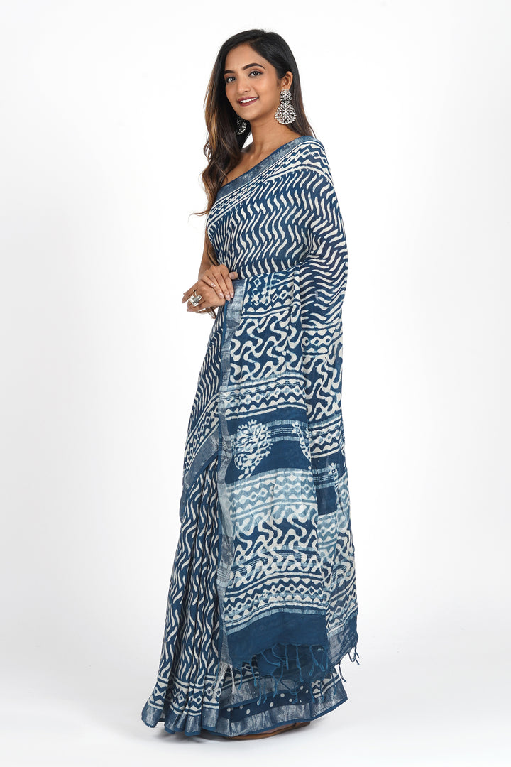 Teejh Linen Twilight Saree