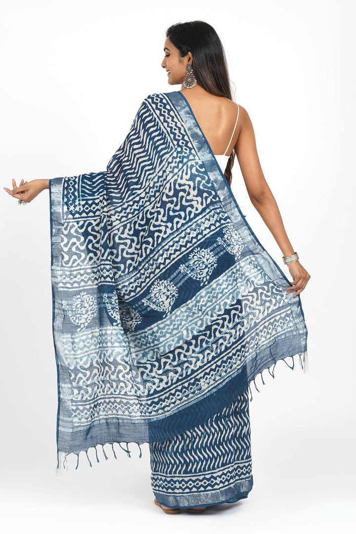 Teejh Linen Twilight Saree