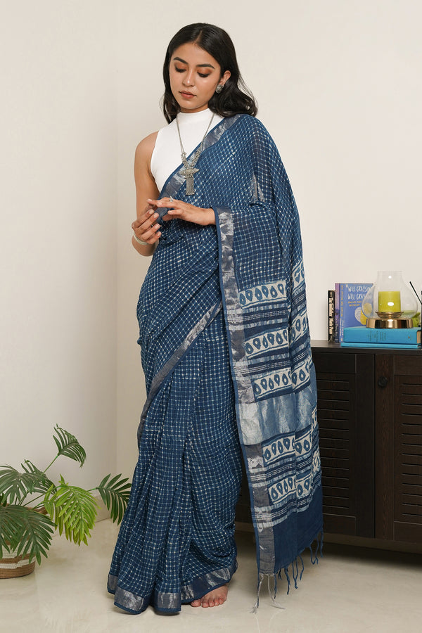 Teejh Midnight Cascade Saree