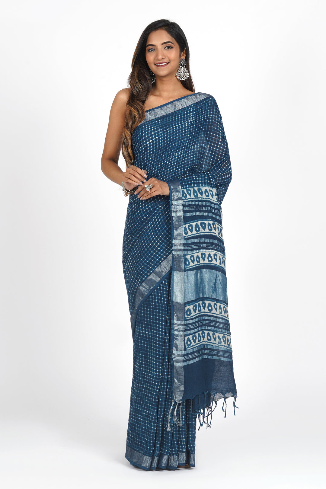 Teejh Midnight Cascade Saree