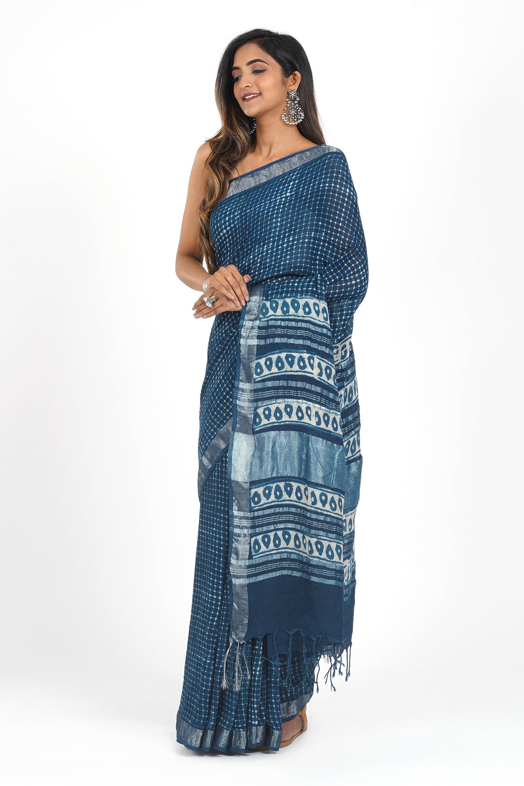 Teejh Midnight Cascade Saree