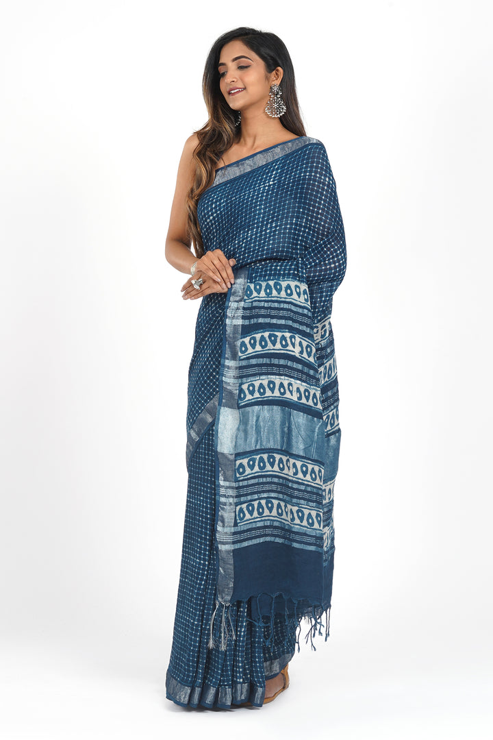 Teejh Midnight Cascade Saree