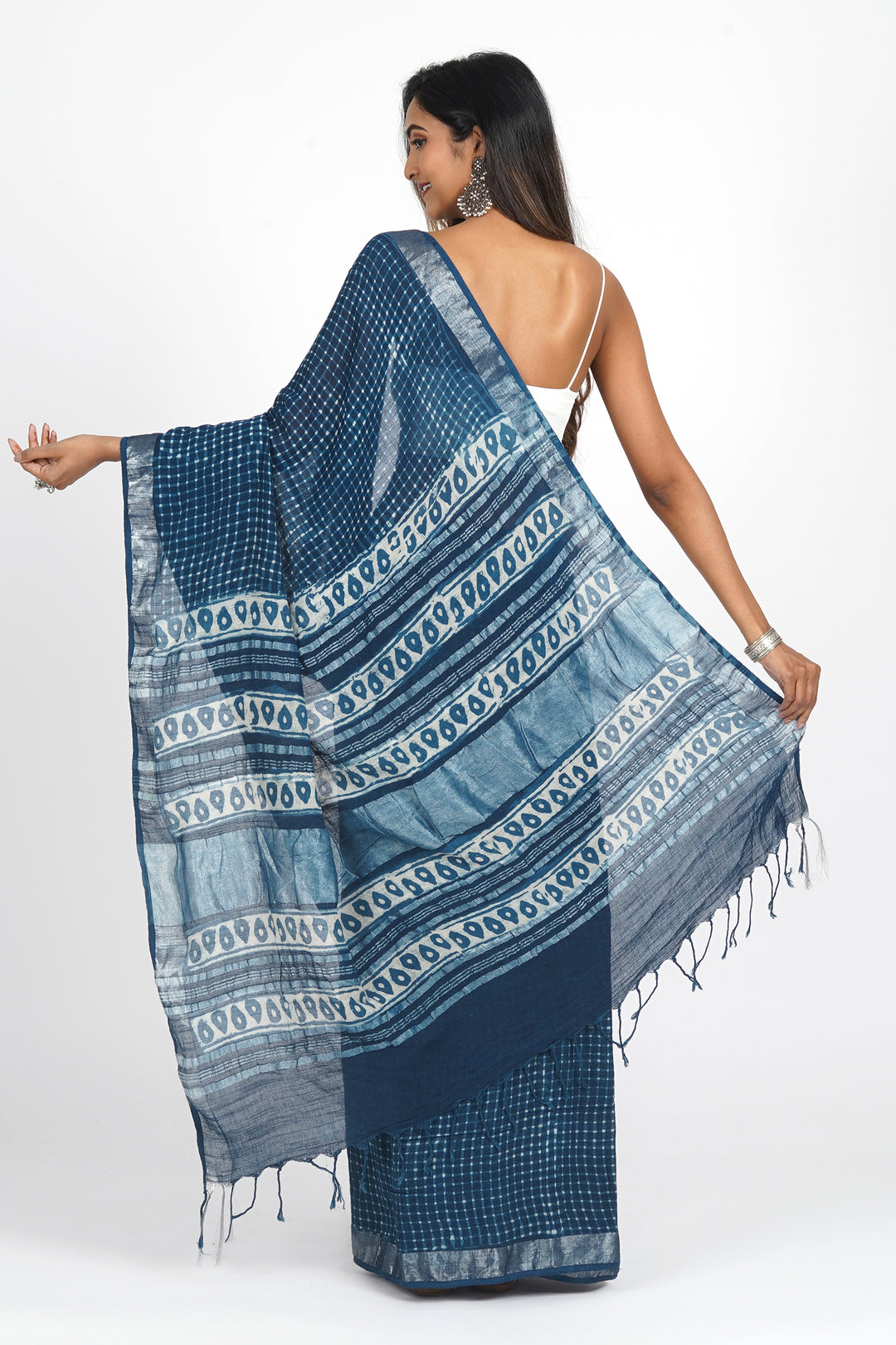 Teejh Midnight Cascade Saree