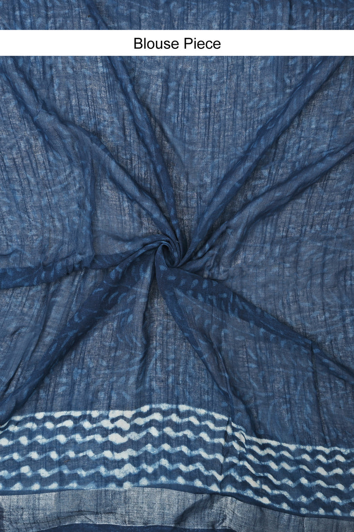 Teejh Sapphire Mist Linen Saree