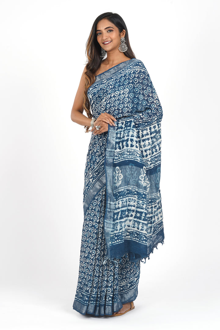 Teejh Velvet Nightfall Saree