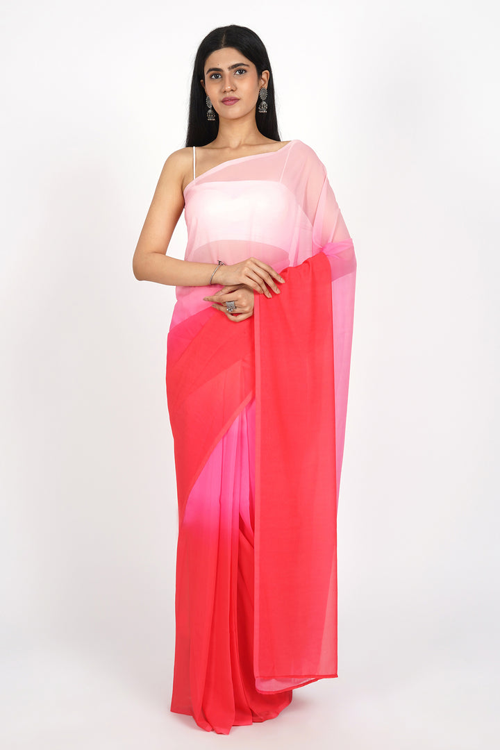 Teejh Peachy Perfection Pre-Draped Saree
