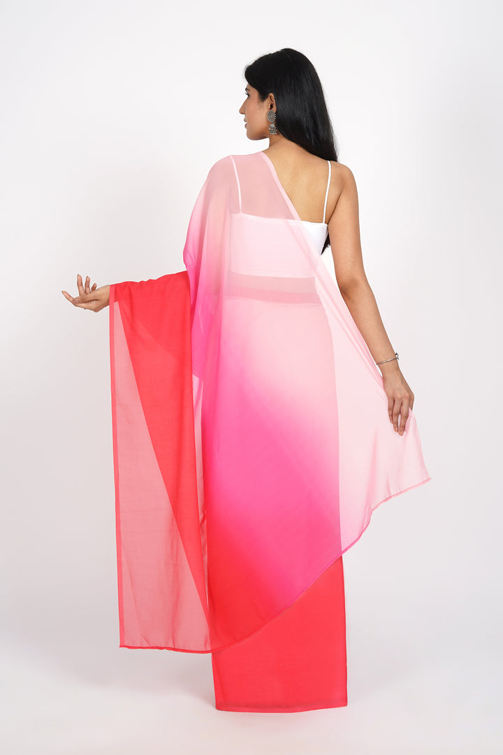 Teejh Peachy Perfection Pre-Draped Saree