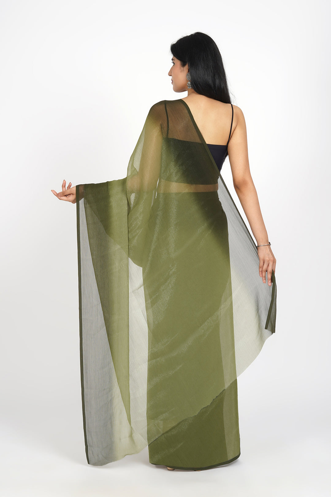 Teejh Mossy Meadow Pre-Draped Saree