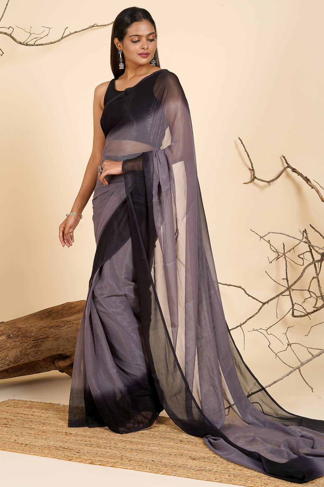 Teejh Mystic Mauve Pre-Draped Saree
