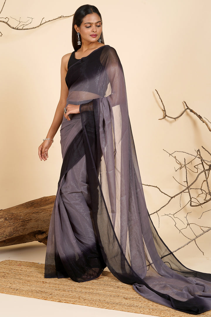 Teejh Mystic Mauve Pre-Draped Saree