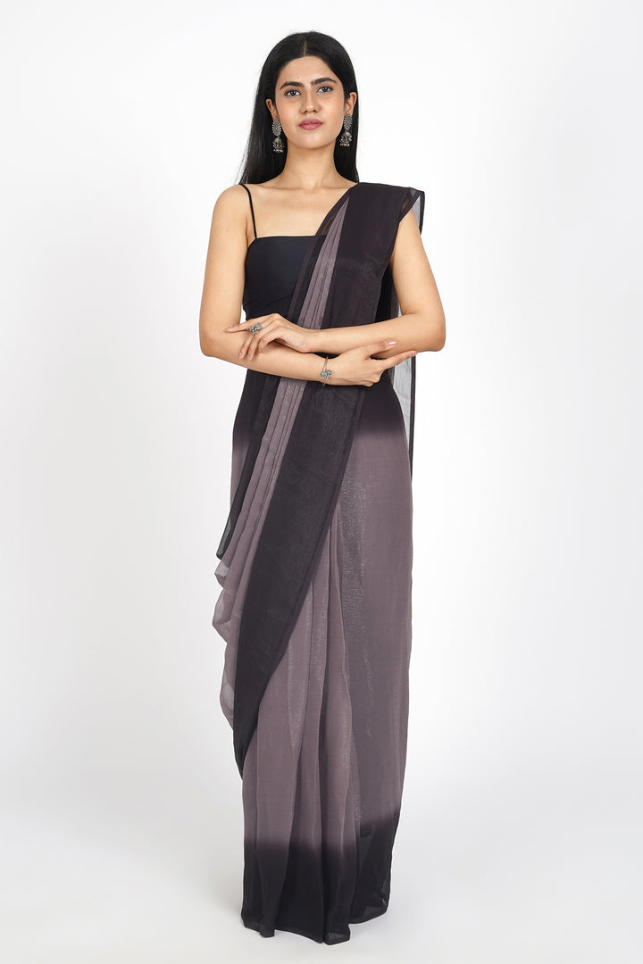 Teejh Mystic Mauve Pre-Draped Saree
