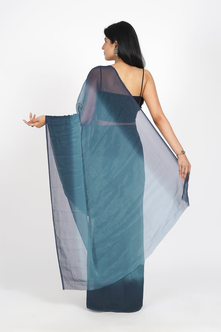 Teejh Serene Seascape Pre-Draped Saree