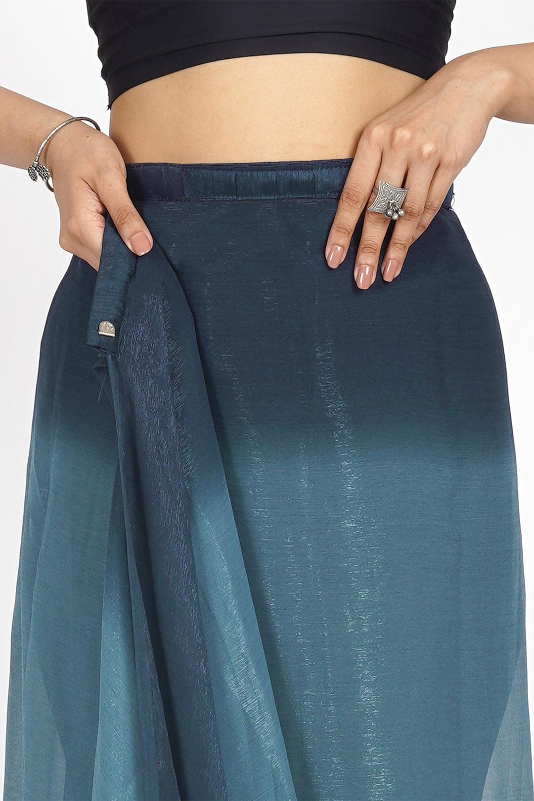 Teejh Serene Seascape Pre-Draped Saree