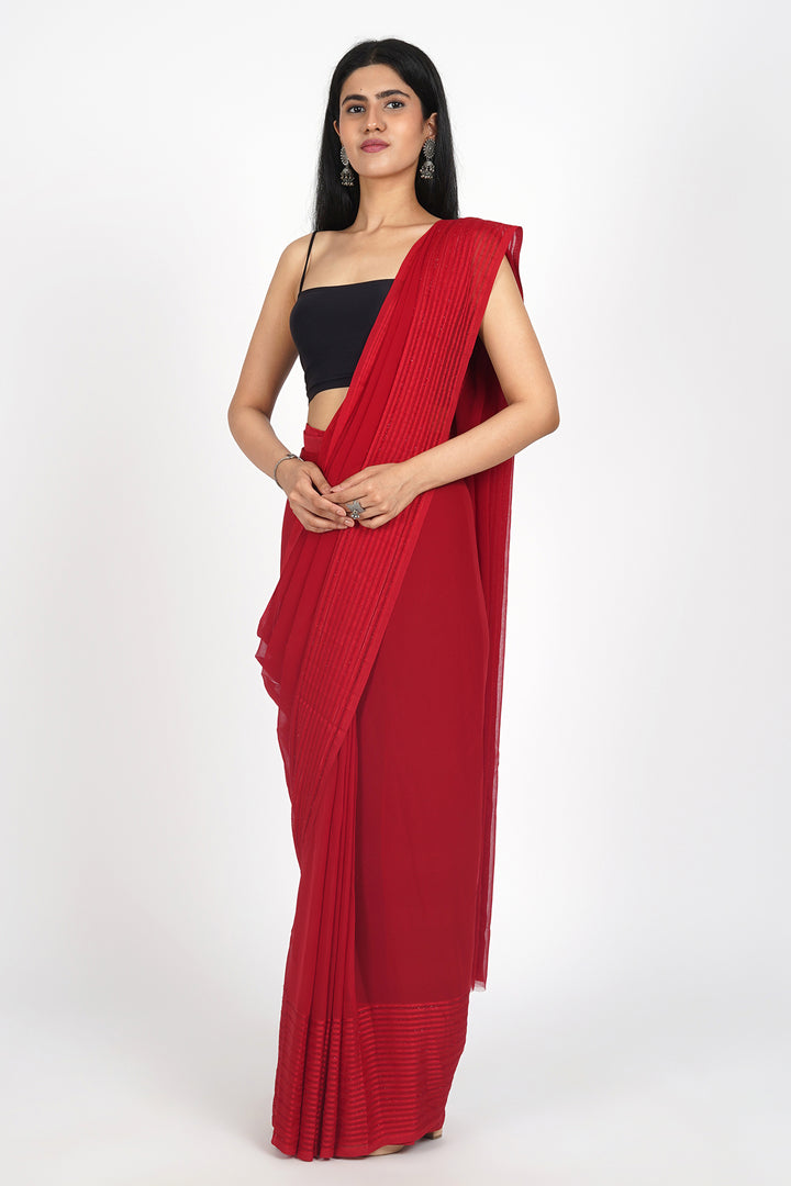 Teejh Ruby Rose Pre-Draped Saree