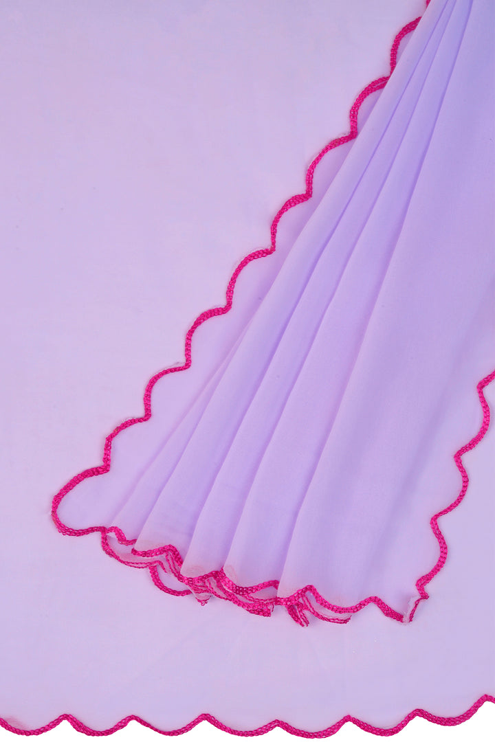 Teejh Orchid Essence Georgette Saree