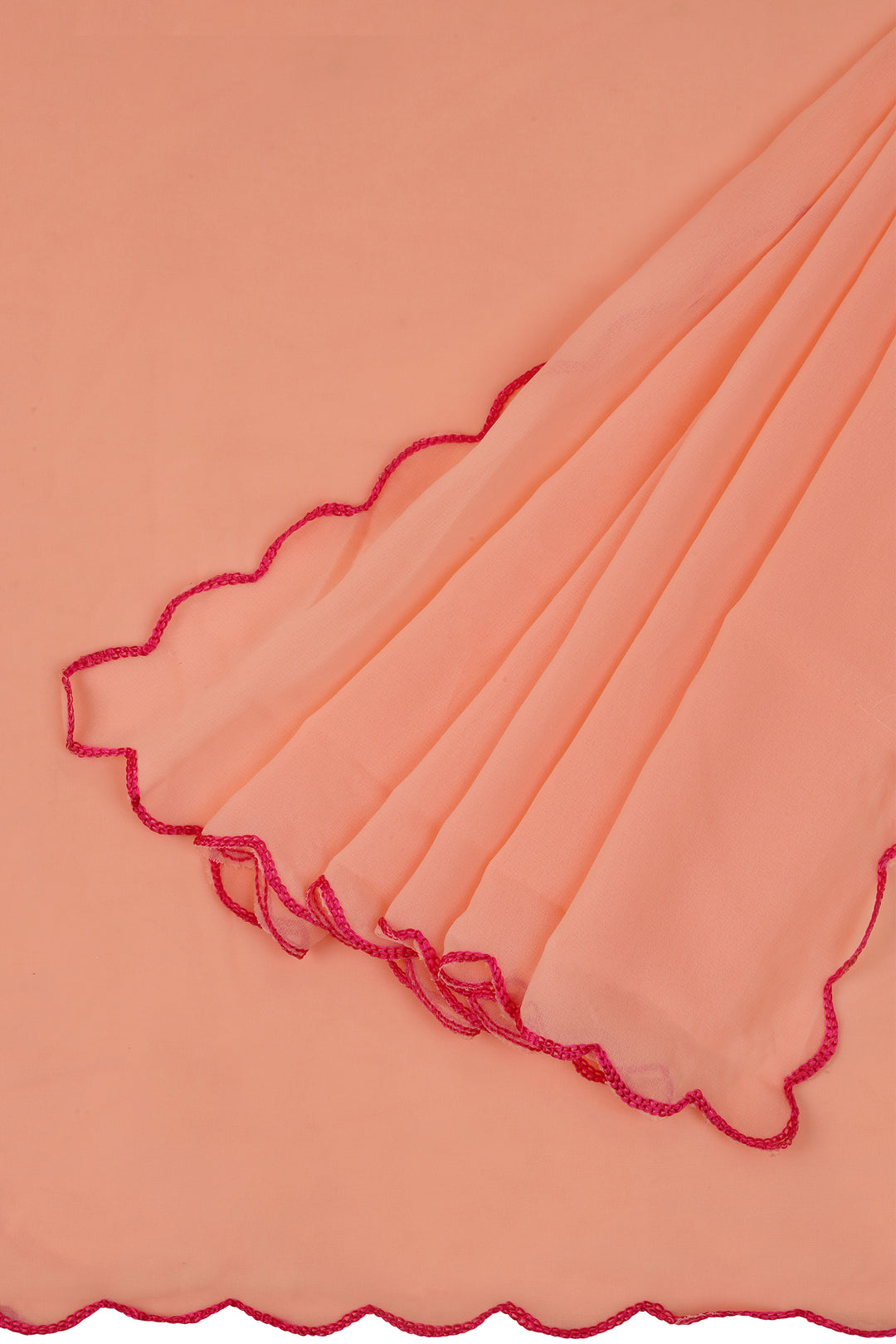 Teejh Apricot Aura Georgette Saree