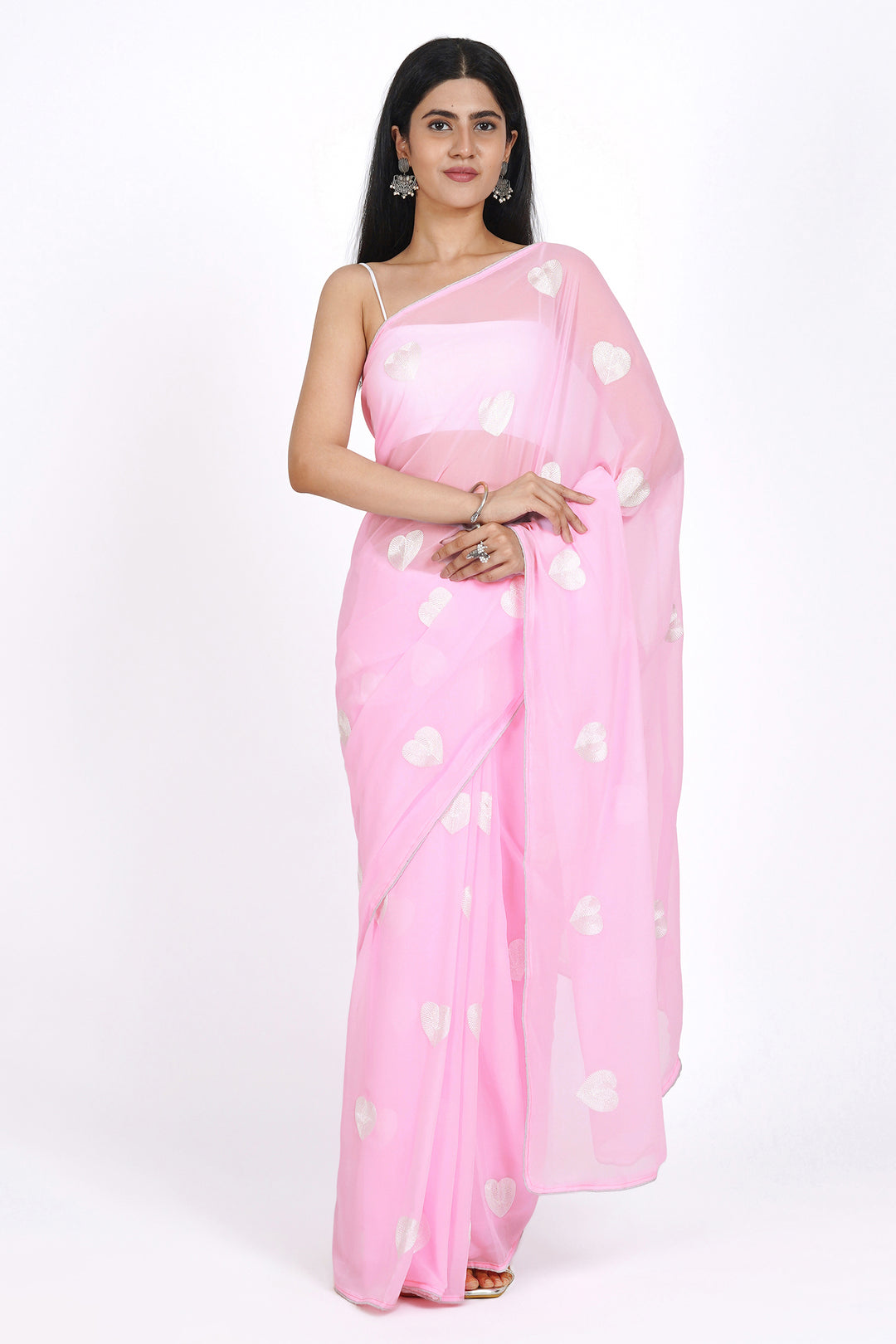 Teejh Platinum Love Georgette Saree