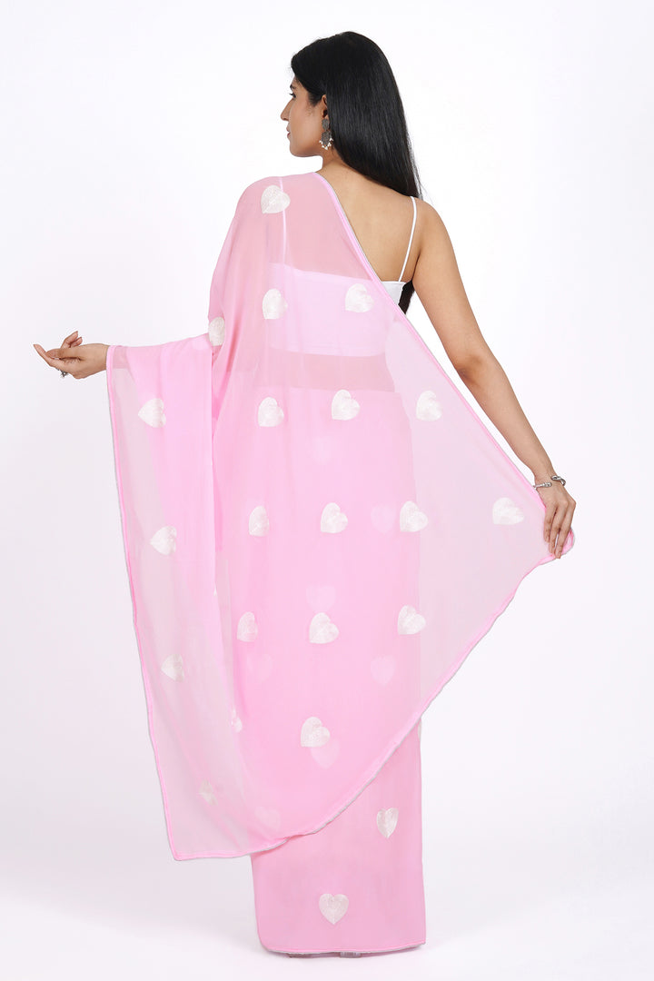 Teejh Platinum Love Georgette Saree