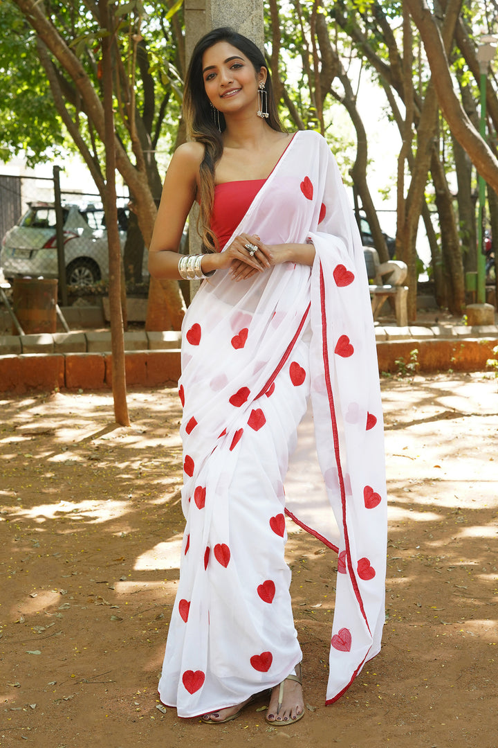 Teejh Sweetheart Serenade Georgette Saree