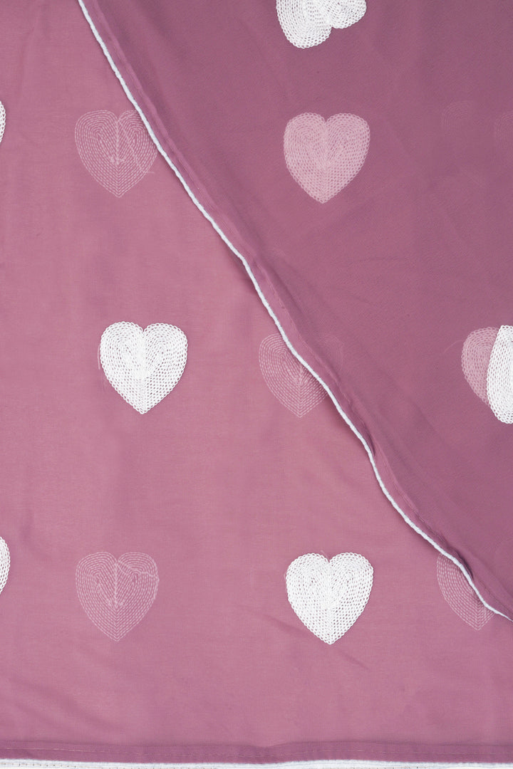 Teejh Mauve Charm Georgette Saree