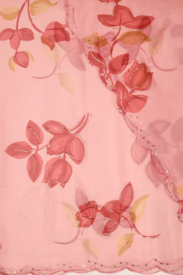 Teejh Whimsical Garden Chiffon Saree