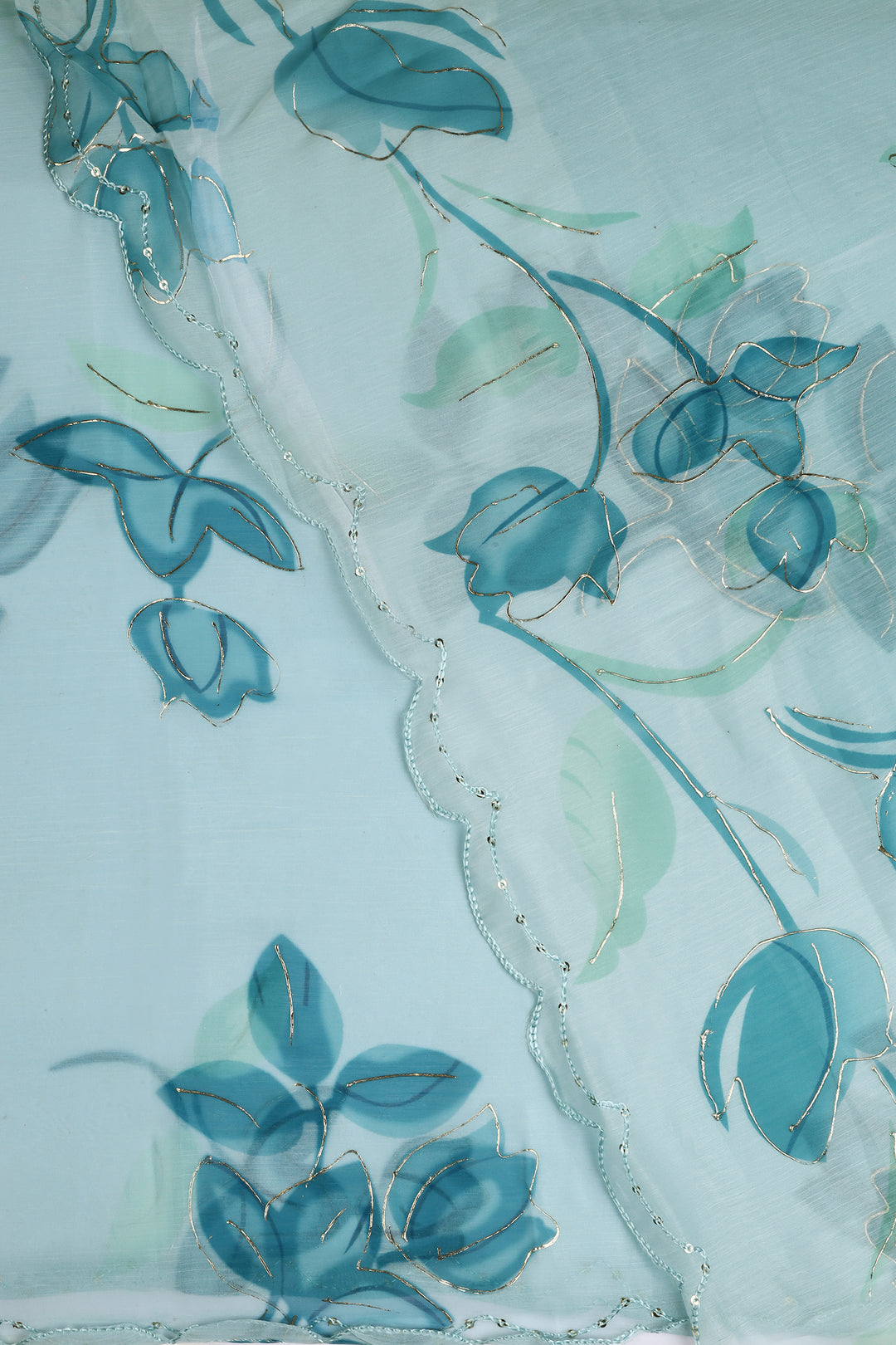 Teejh Springtime Serenity Chiffon Saree