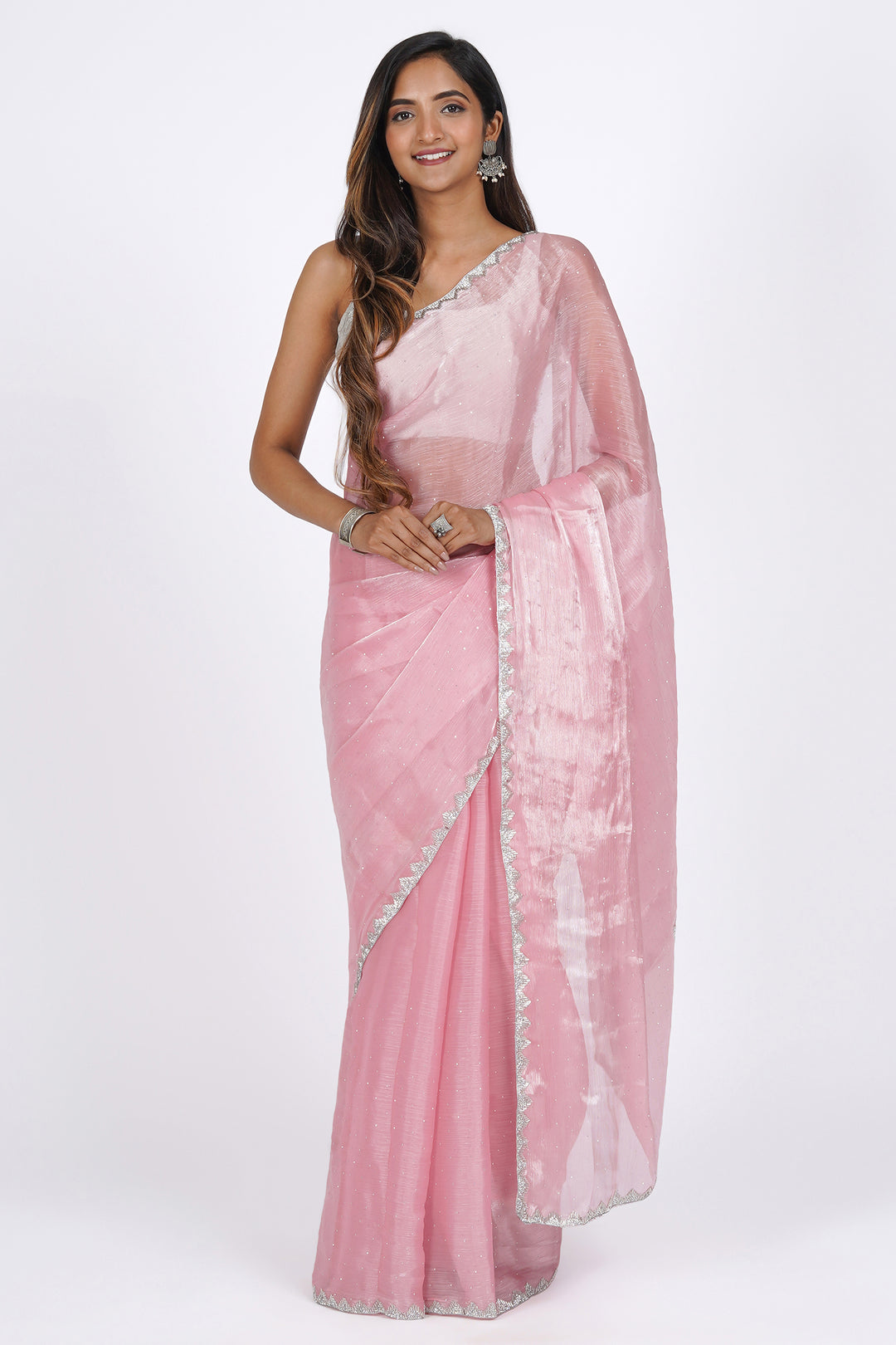 Teejh Orchid Whisper Tissue Saree