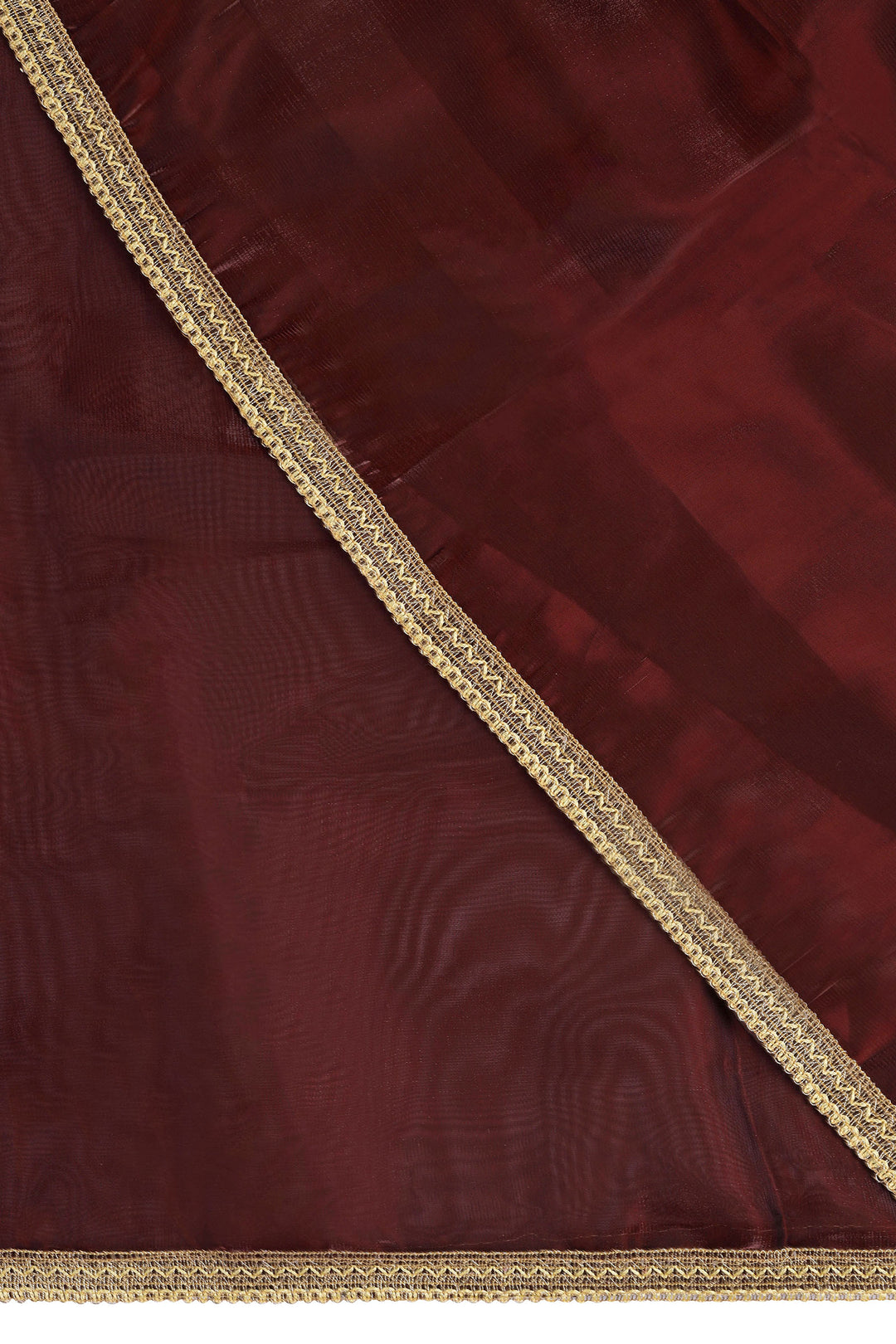 Teejh Majestic Maroon Tissue Saree