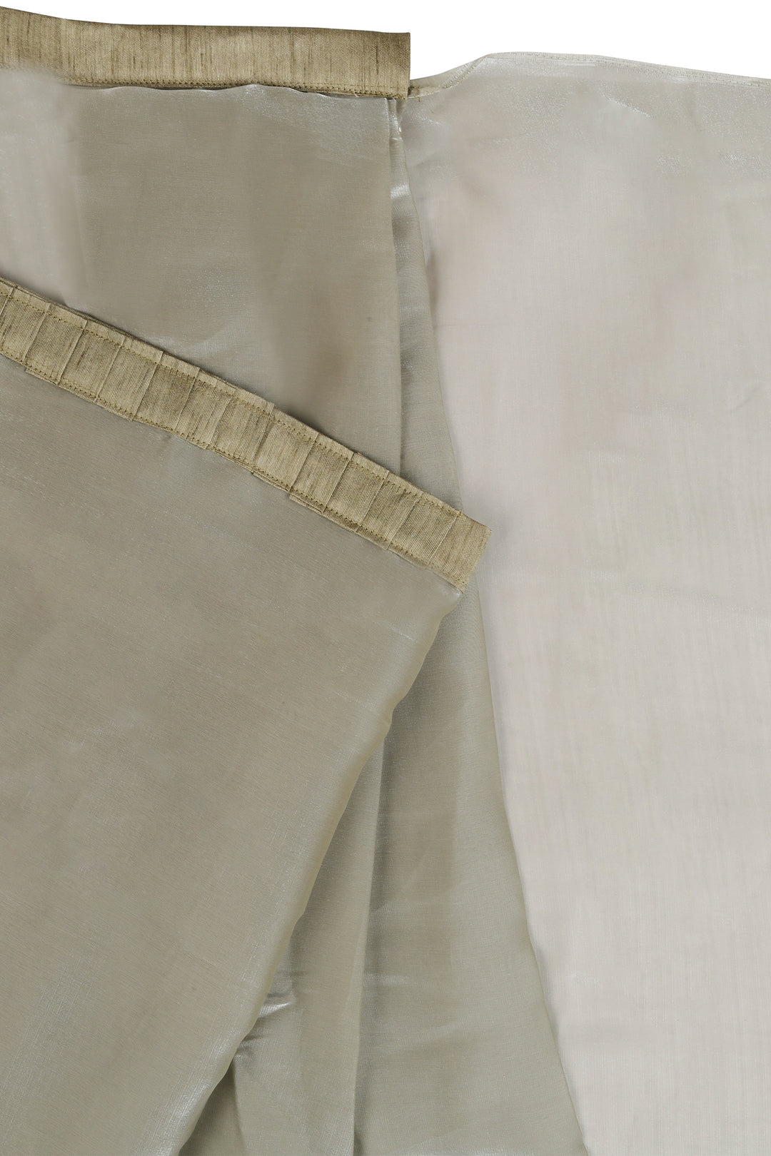 Teejh Pistachio Green Tissue Pre-Draped Saree