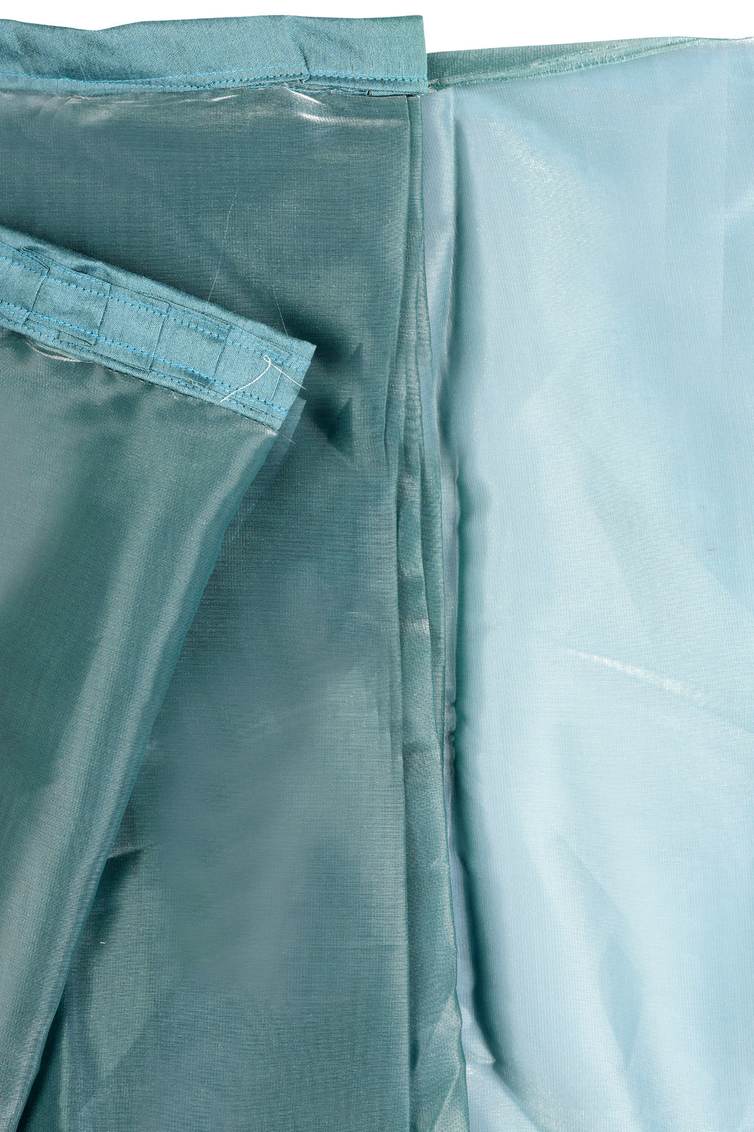Teejh Sea Foam Green Tissue Pre-Draped Saree