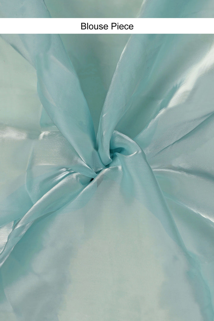 Teejh Morning Dew Pearl Tissue Saree