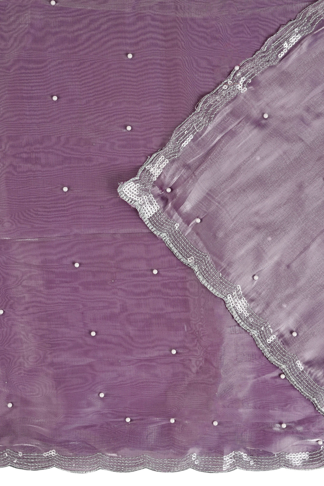 Teejh Lilac Dream Pearl Tissue Saree