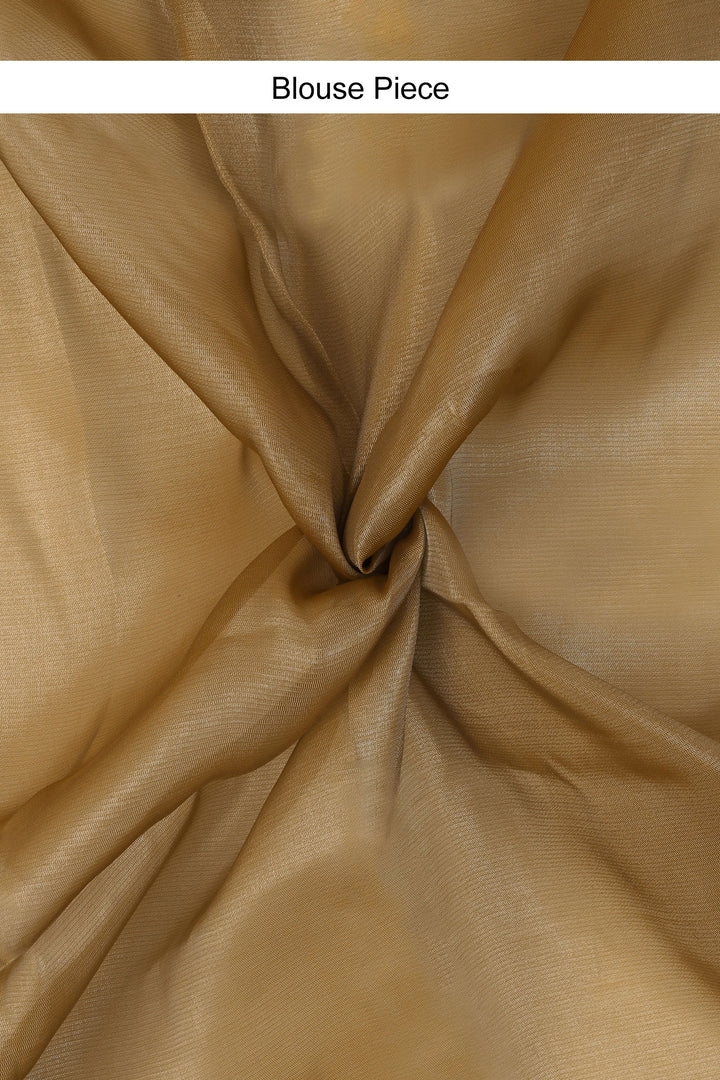 Teejh Golden Age Pearl Tissue Saree