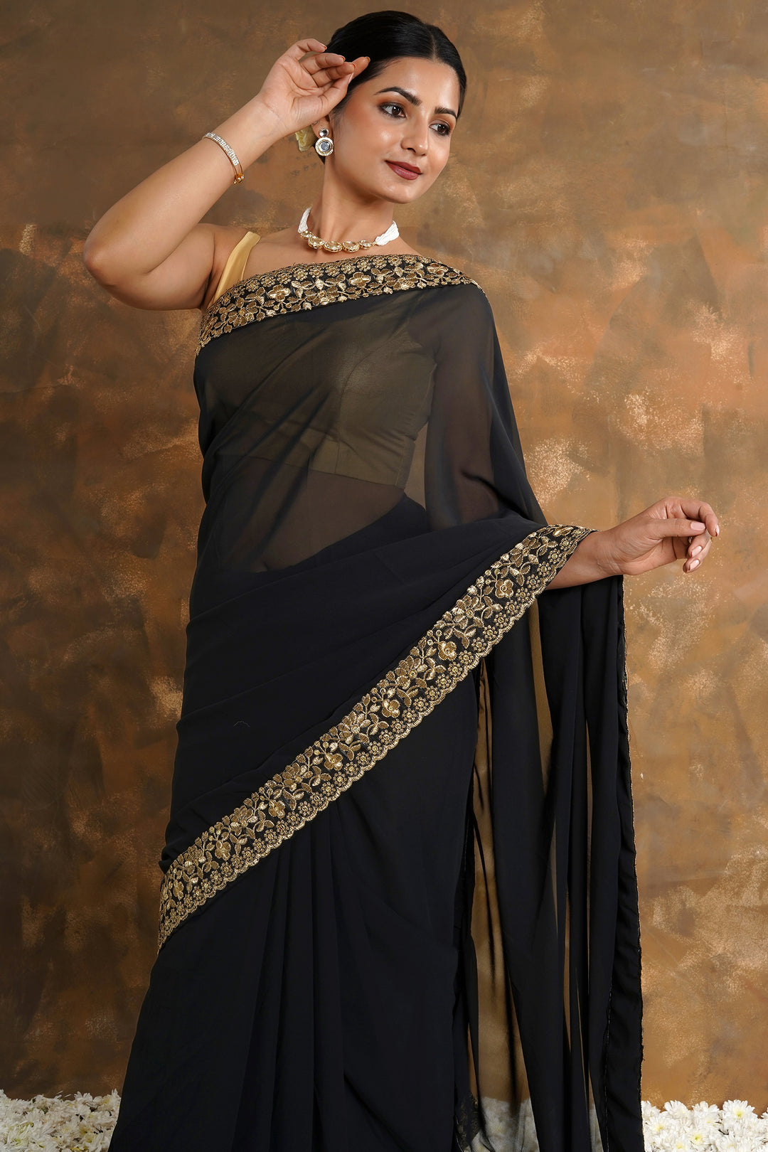 Teejh Kalyani Georgette Saree